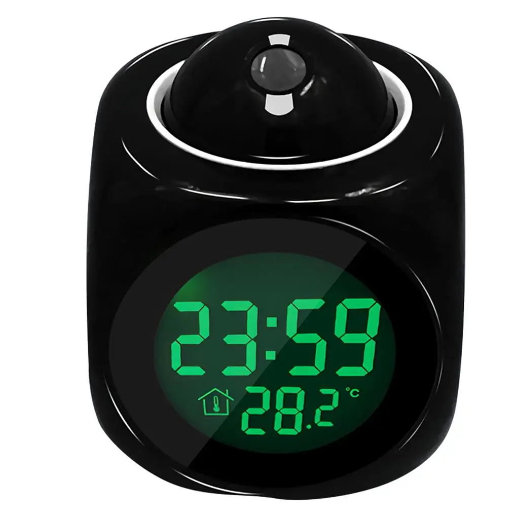 

LED Projection Alarm Clock Clocks Ceiling Thermometer Living Room