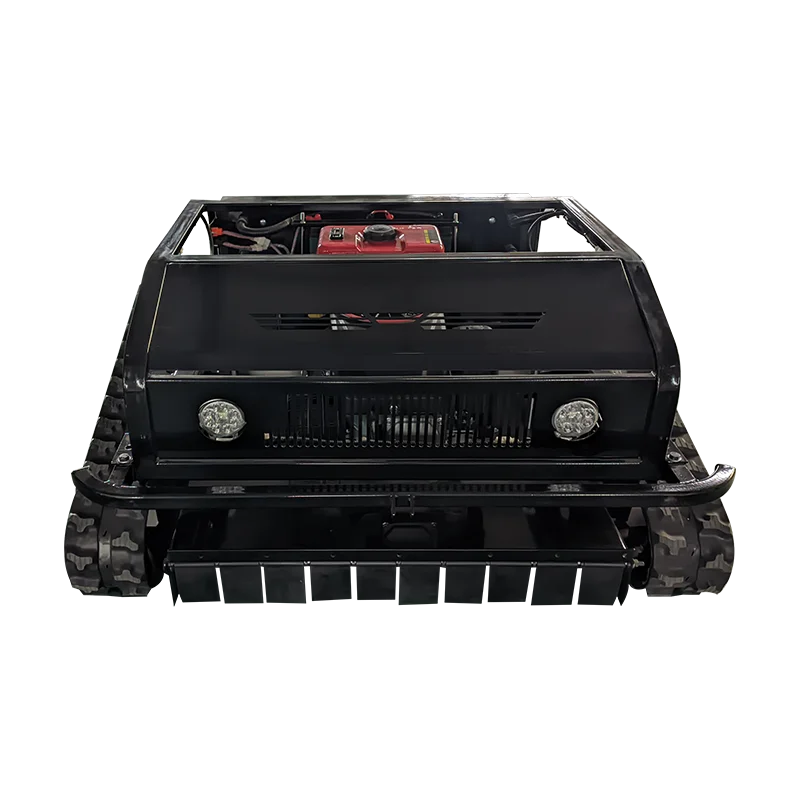Customized 200m intelligent remote control lawn mower gasoline powered high horsepower crawler lawn mower farm lawn mower 3