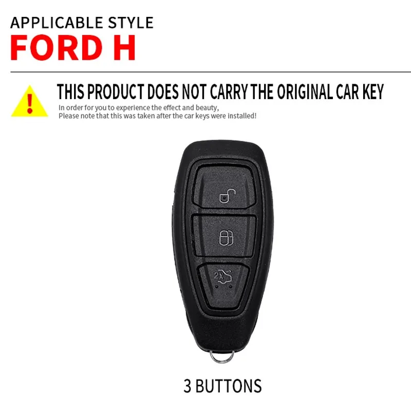 Copertura della cassa chiave dell'automobile per Ford Fiesta Focus Mondeo Ecosport Kuga Fob telecomando accessori Auto Protector portachiavi Shell - S16c2b941e3d64a96846924574fc26364K