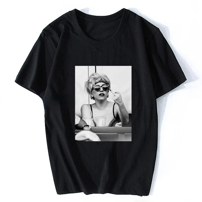 de manga corta Unisex con estampado de pájaros y dedos para mujer, playera Retro con tapa de media cara, Paparazzi, Tops de tendencia Harajuku de verano| - AliExpress