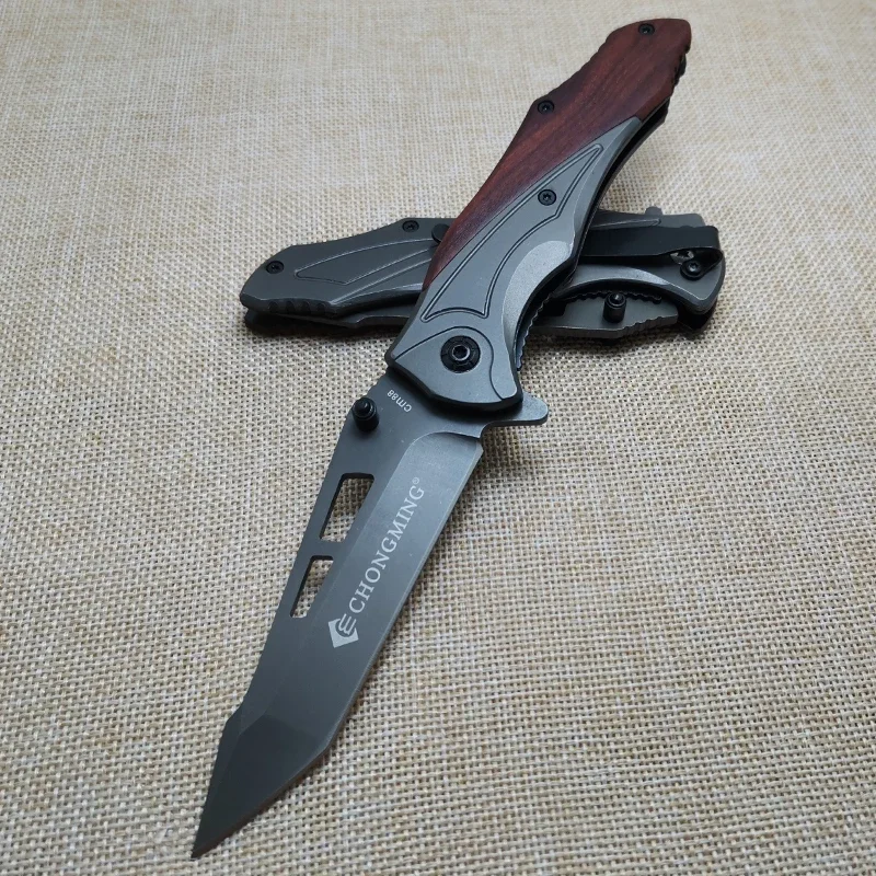 

8.62'' Pocket Knife Survival Tactical Folding Knife High Hardness Outdoor Camping Military Hunting Knives Self-defense EDC Tool