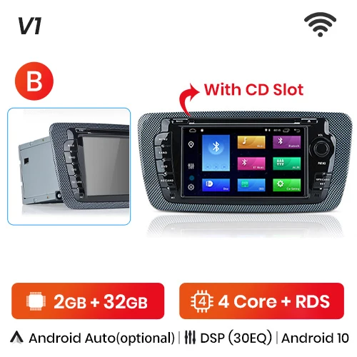 JEP Grillig Verrast Junsun Ai Voice 2 Din Android Auto Radio For Seat Ibiza 6j 2009 2010  2011-2013 Carplay Car Multimedia Rds Gps No 2din Autoradio - Car Multimedia  Player - AliExpress