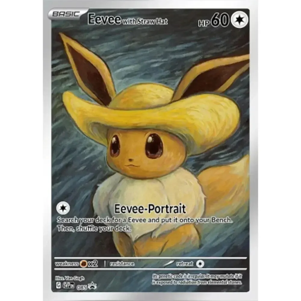 DIY Pokemon Van Gogh Museum Pikachu Collection Cards Pokemon Classic Single Card Game Anime Self Made Cards Gift Toys pokemon cards