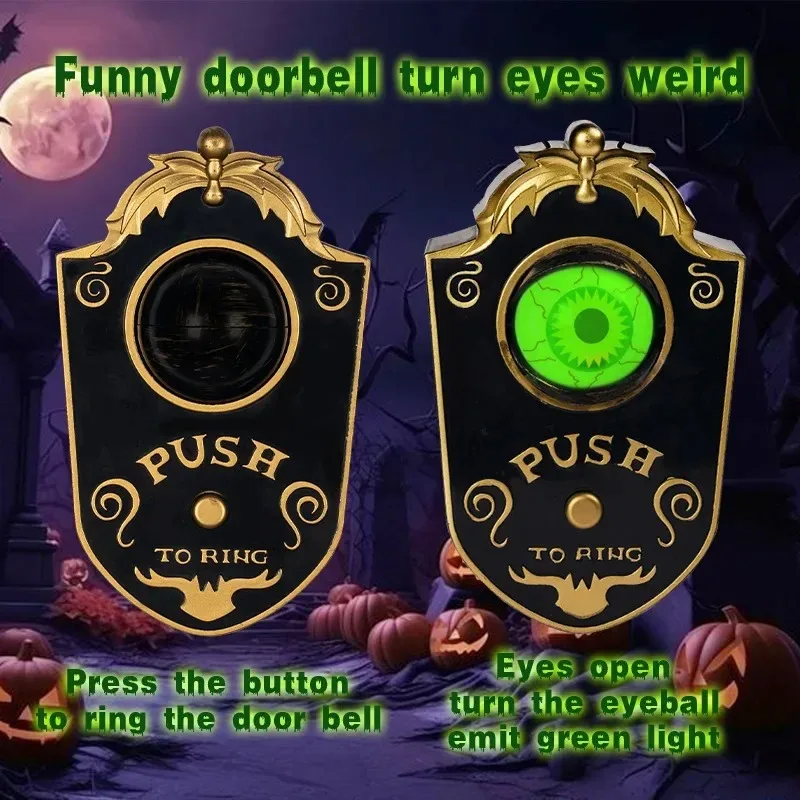 Glowing Eyeball Halloween Doorbell Decoration