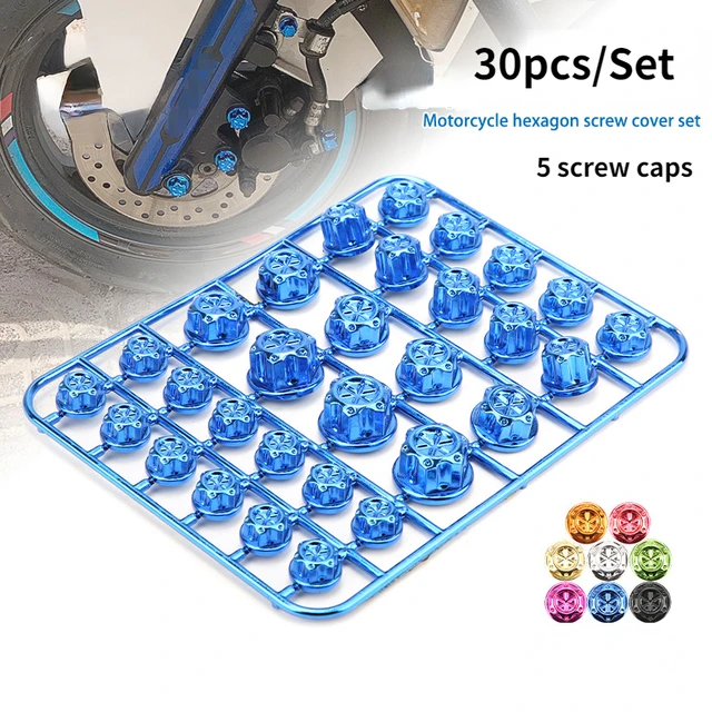 Motorcycle bolt covers deals
