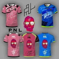 T-shirt d'entraînement de football à manches courtes pour hommes, femmes et jeunes, imprimé PNL J'suis QLF, 90 minutes, vêtements pour adultes et enfants 1