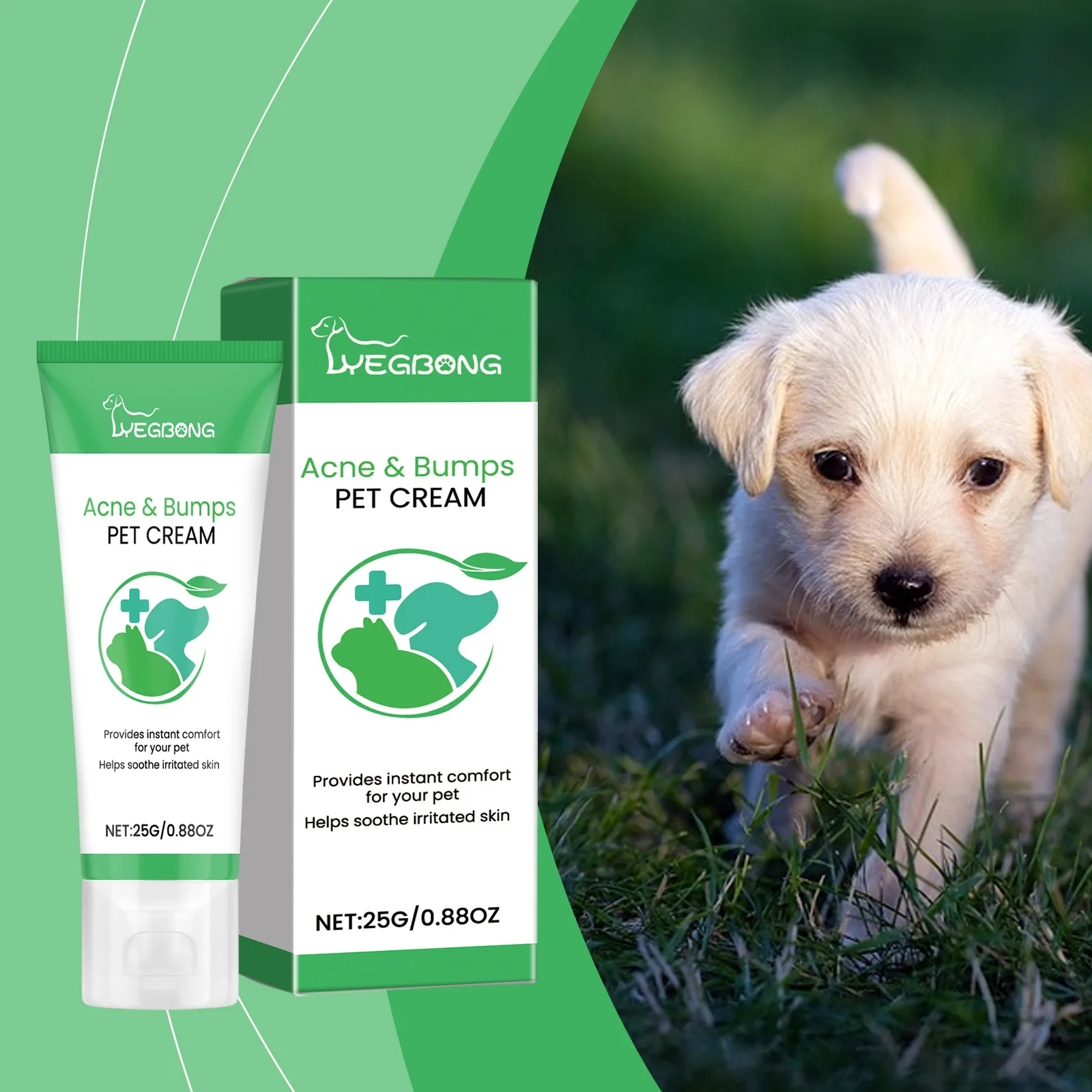 Pet Skin Cream YEGBONG Pet Care Cream Gentle Formula Pampering Pet Skin Hair Healthy Skin Care Cream