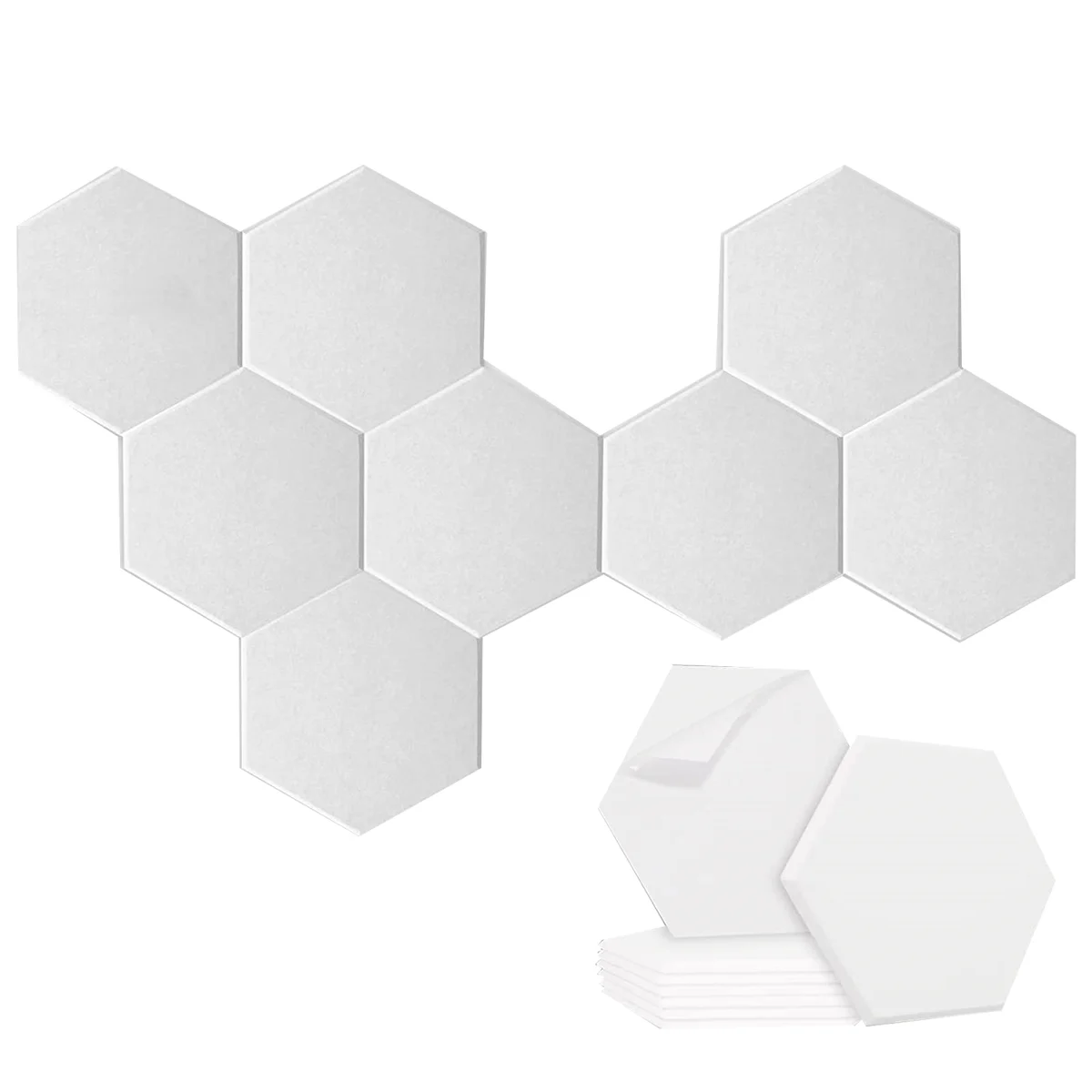 

8 Pack Self-Adhesive Hexagonal Acoustic Panel,Sound Absorbing Panel for Studios/Recording