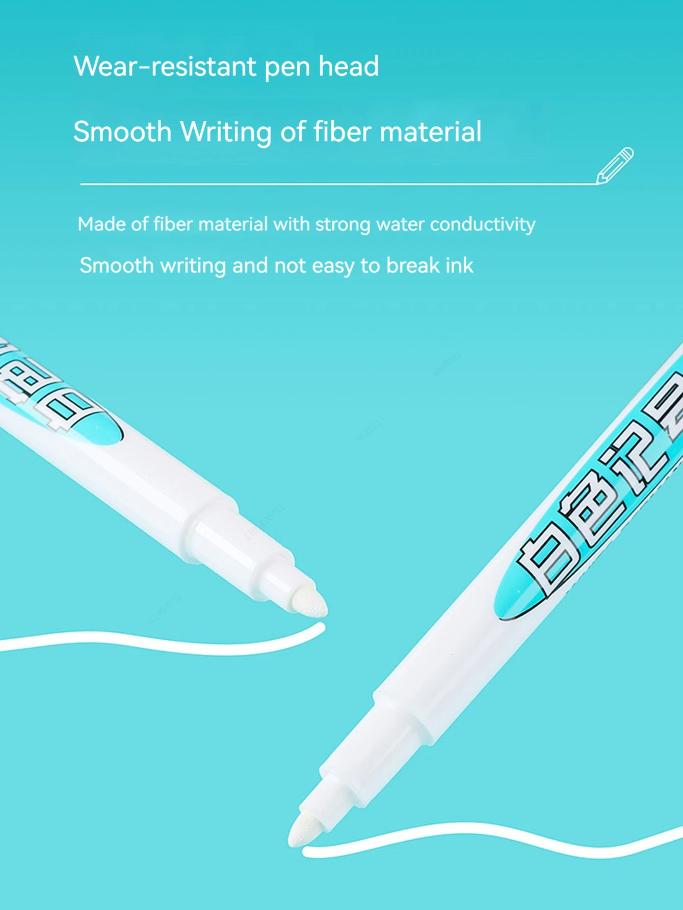 White Paint Marker Pen 0.7/1.0/2.5mm Deep Hole Markers Pen Set Waterproof Permanent Oily For Rock Wood Glass Tiles