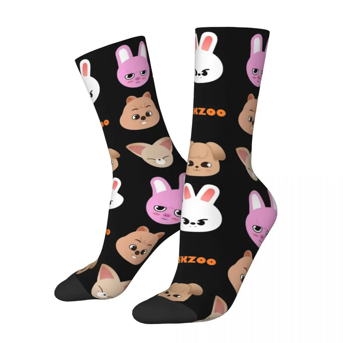 

Носки SK ZOO Singer Idol Stray Kid Kpop средние для женщин и мужчин Merch всесезонные удобные длинные дышащие