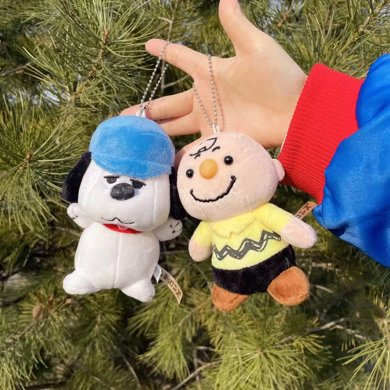 12cm MINISO Snoopys Doll Cartoon Dog Model Stuffed Toy Anime Figures Soft Cute Key Chains Pendant Girls Boy Birthday Gift 6