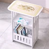 Modern Nordic Style Wooden Storage Table - Multipurpose Bedside & Living Room Organizer, Non-Waterproof Wood Material 5