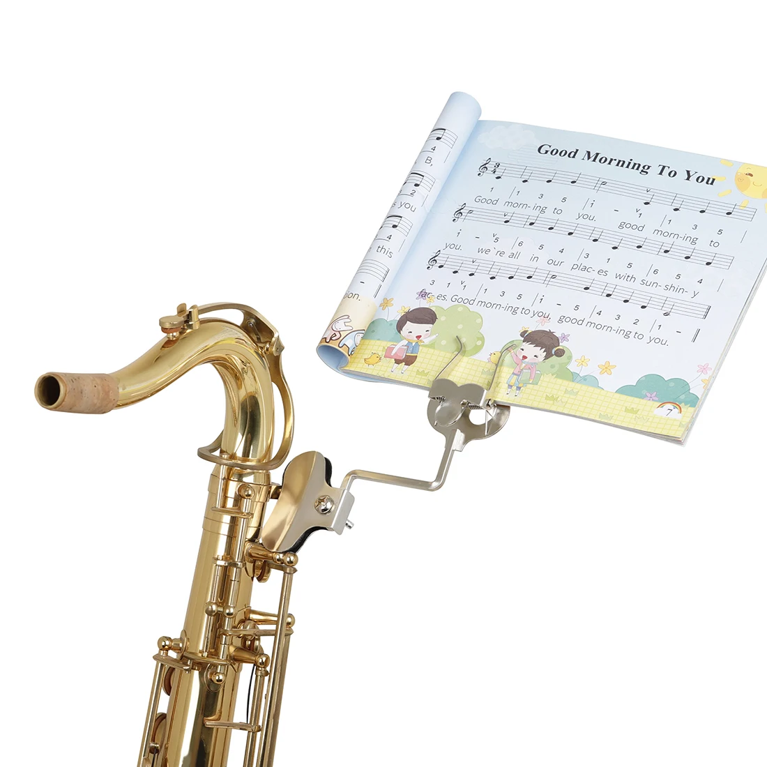 Description Picture 6 of itemMusic Stand Portable Sheet Music Marching Music Stand Wind Music Universal Durable Iron Brass Musical Instrument Accessories