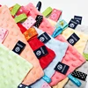 Baby Peas Label Soothing Towel Soft Cotton Newborn Kids Sleep Toy Solid Color Soothe Appease Comforter Blanket Bibs Saliva Towel 5