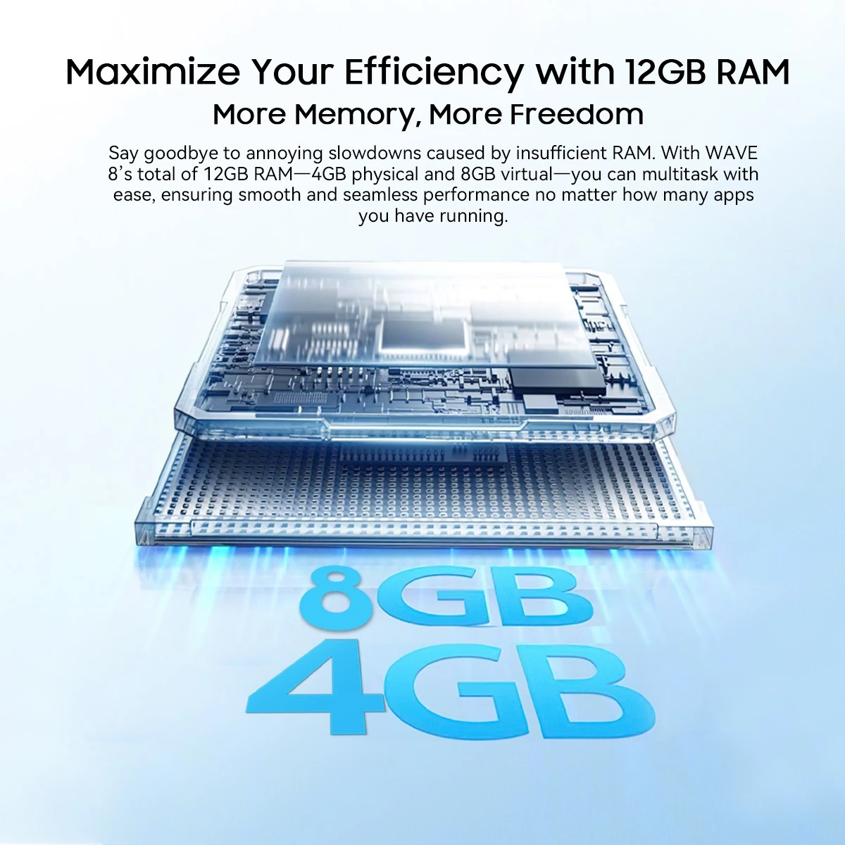 Blackview Wave 8 Smartphone 6.56'' 4GB+128GB / 256GB Unisoc T606 Octa Core 5000mAh Battery 13MP Camera 4G Android 14 Cell Phone 5
