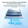 Blackview Wave 8 Smartphone 6.56'' 4GB+128GB / 256GB Unisoc T606 Octa Core 5000mAh Battery 13MP Camera 4G Android 14 Cell Phone 5