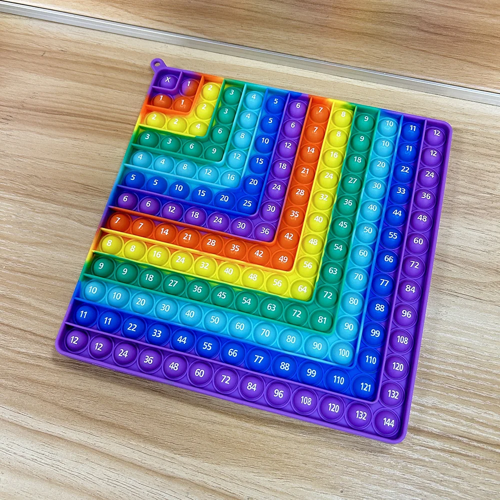 Fidget Toys Educational Board Games Math Toys Learning Board Toy Multiplication 12x12 Math Practice Board Games Times Table Mathematics Educational Learning Toys for Kids Classroom