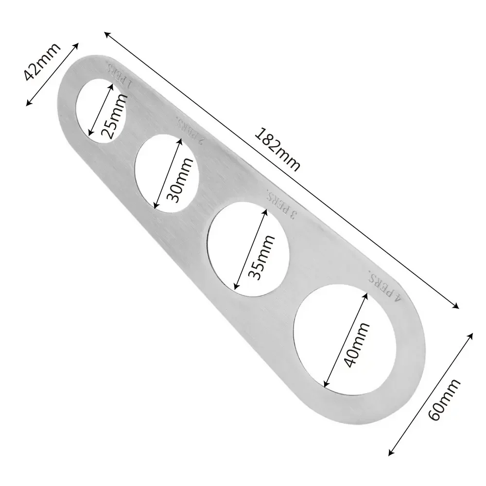 Stainless Steel Spaghetti Pasta Noodle Measuring Tool 4 Servings For Quick Correctly Gauge Pasta Kitchen Cooking Gadgets LIJIAO