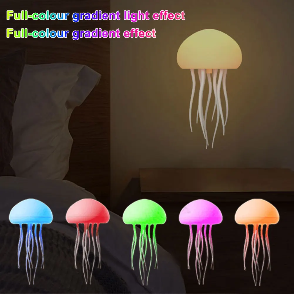 Bedroom Bedside Deformable Lamp Voice Control RGB Gradient LED Ambient Night Lamp Flexible Tentacles for Kids Bedroom Home Decor