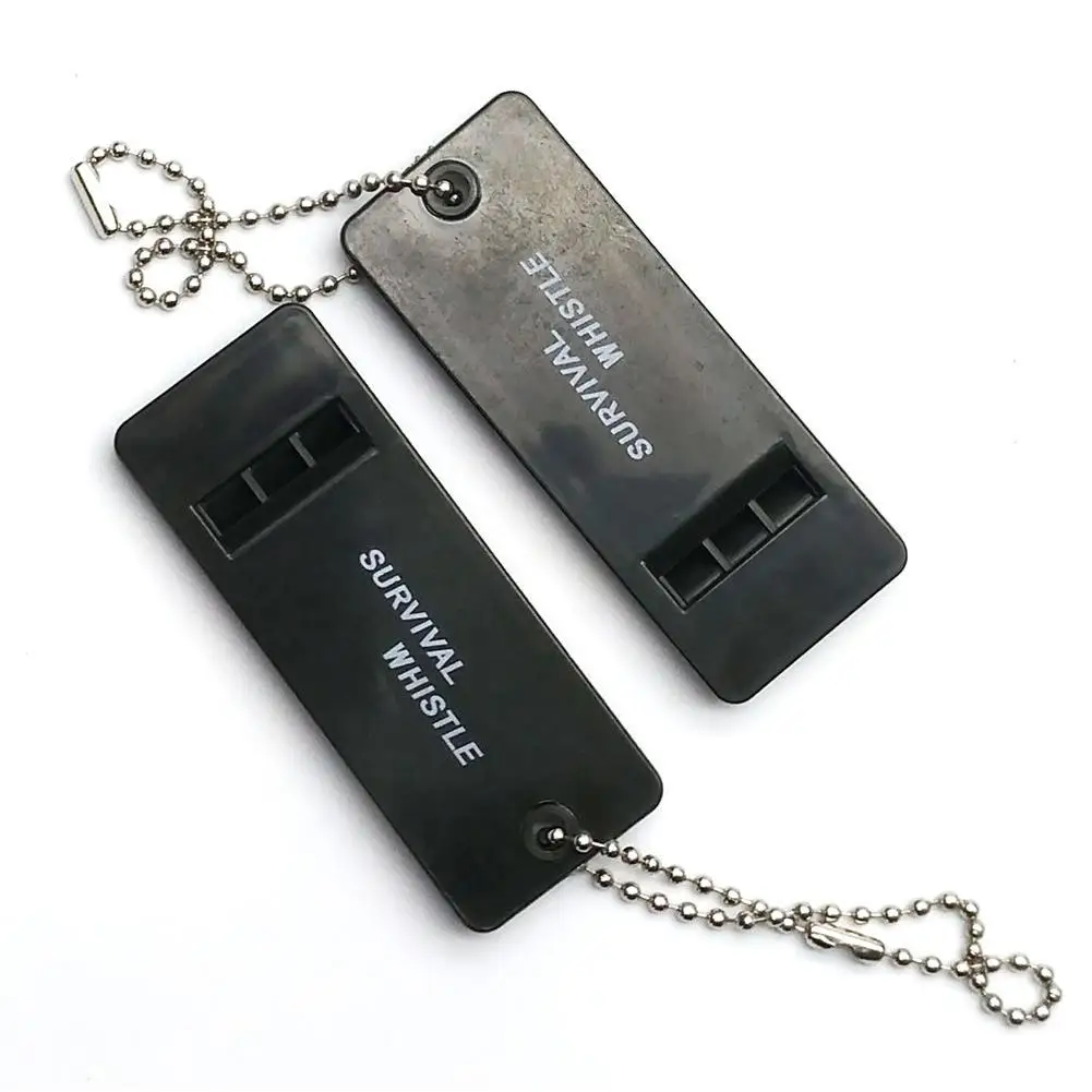 Sifflet Survie 150 DB 2 Sifflets D'Urgence Métal 150dB - Acier Inoxydable Avec Porte-clés Sifflet Arbitre Camping