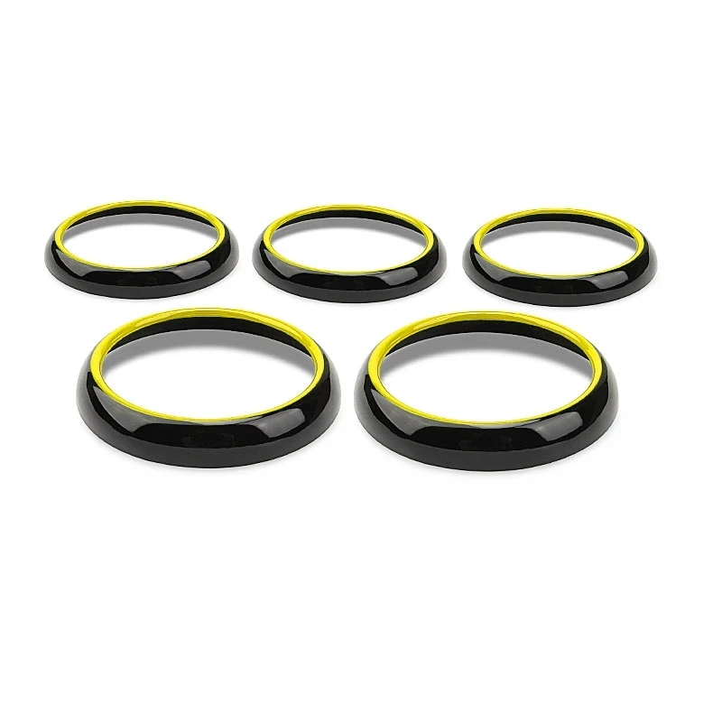Bogoo Bogoo 5 Stks/set Rode Air Vent Airconditioning Outlet Vent Ring Trim Cover compatibel voor Mercedes Benz A B CLA GLA Klasse Cars