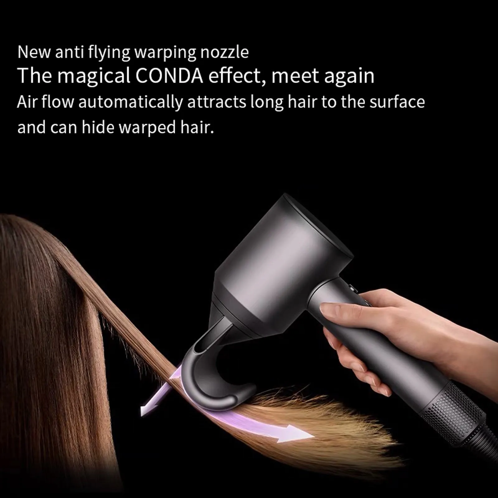 Hair Dryer Diffuser Magnetic Hood Shape Anti-Flying for Hair Dryer Hd08 03
