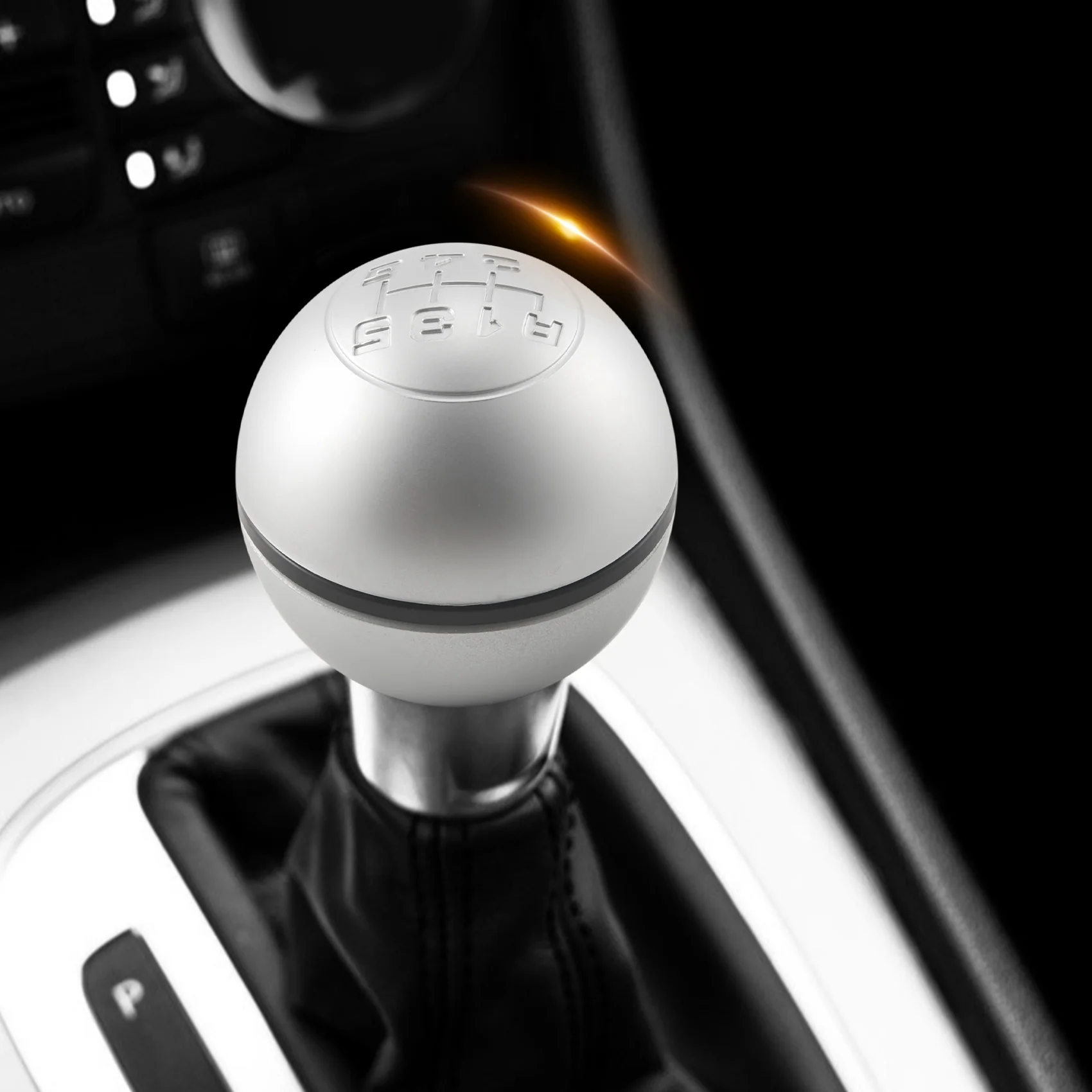 

6 Speed Car Manual Gear Shift Knob Matte Lever Shifter Stick Hand Ball for Alfa Romeo Giulietta 2010-On