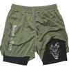 Men Performance Shorts Anime Attack On Titan Print Gym Summer Sports Fitness Workout Jogging Short Pants 5