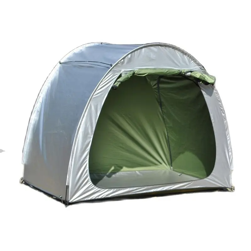 Tenda Portabiciclette A 2 Porte Posto Auto Coperto Singolo Allarga Moto Campeggio All'Aperto Ciclismo Shelte Enorme Aggiornamento Bike Awing Oxford Co