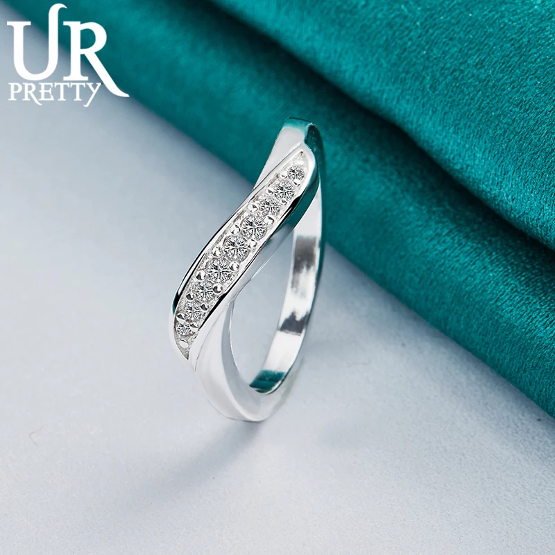 

925 Sterling Silver AAA Zircon Minimalist Design Ring for Woman Charm Jewelry Engagement Wedding Fashion Gifts Anniversary