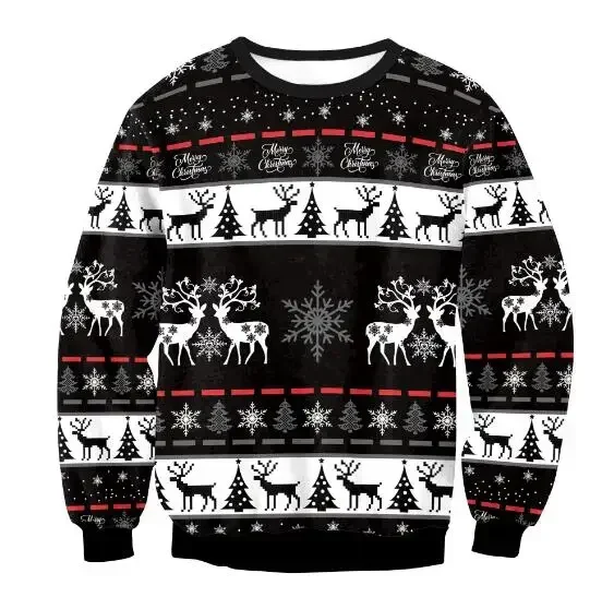 thumbnail image 1 of Suéteres navideños feos, jerséis verdes, sudadera con estampado 3D divertido para fiestas navideñas, sudadera de Jesús para fiestas, cumpleaños y Navidad, 1 of 5