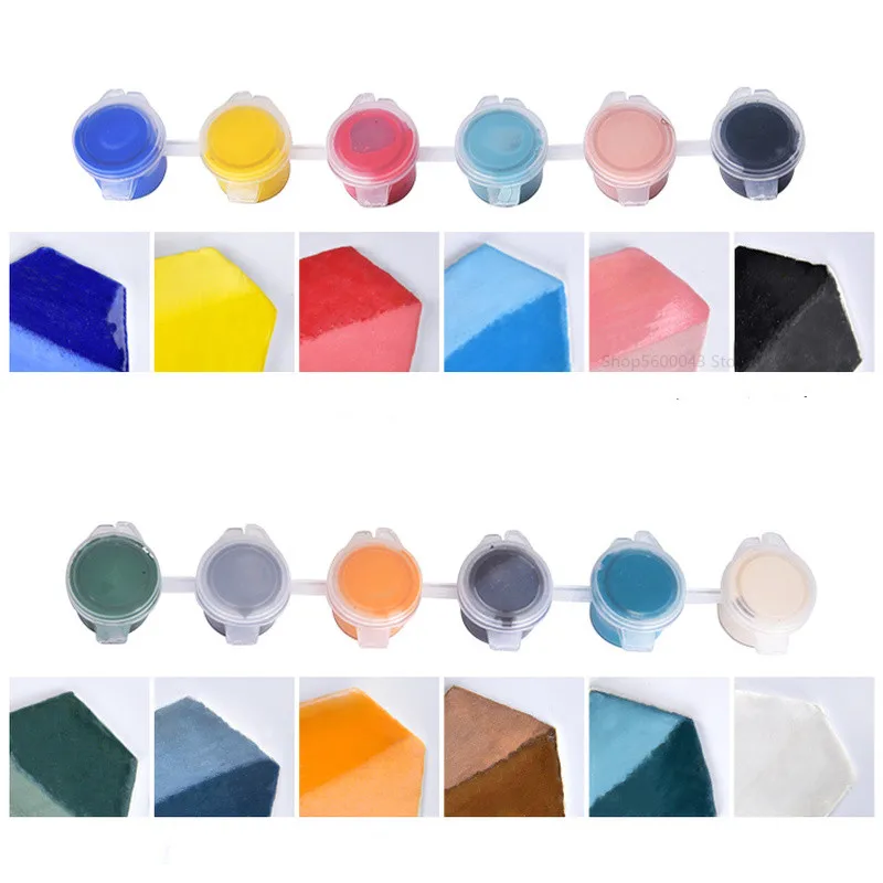 Pottery Coloring Tool 24 Colors/set Ceramic Painting Pigment Underglaze Color Jingdezhen Ceramic Painting Pigment Medium Temperature Baking Color