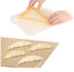 Baking Pastry Tools Plastic Croissant Cutter Mold Roll Croissant Maker Machine Bread Line Mould Dough Sheet Kitchen Gadgets