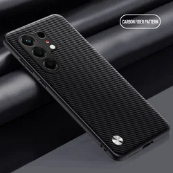 Sleek Hard Leather Camera Protect Case for Tecno Camon 40 Premier (Carbon fiber)