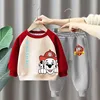 Autumn Winter Baby Girl Boy Clothes Set Children Cartoon Printing Sweatshirt Top and Pants Bottom 2 Piece Suit Cotton Tracksuit 5