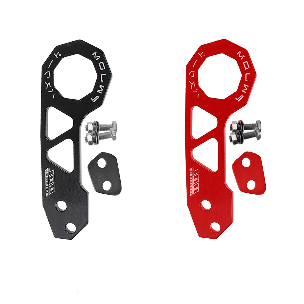 Universal Aluminum Alloy Rhombic Towbar Towing Tools For JDM Car Front Trailer Hook AK-8108 Car Auto Rear Bumper