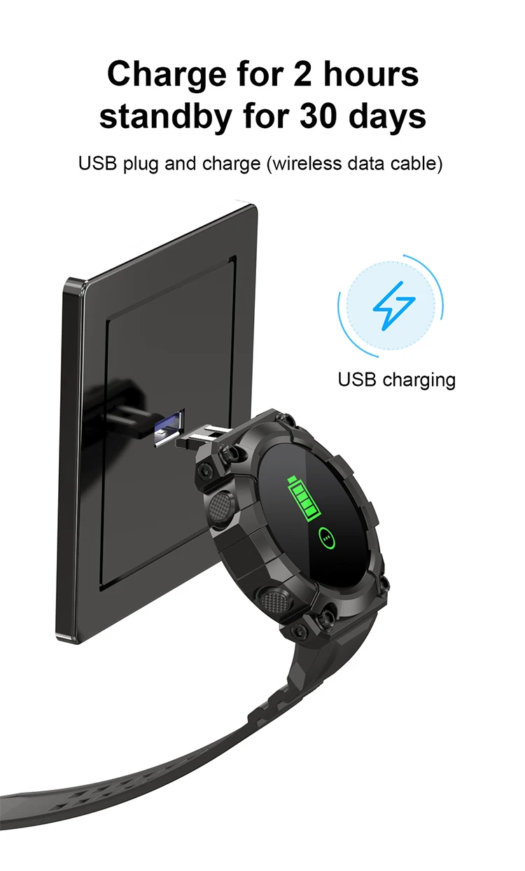 FD68 Smart Watch Health Monitor Smartwatch Waterproof Smart Watches Wrist Ultra-long Standby Sport Band For Android IOS