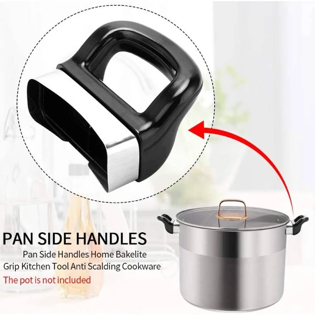 2Pcs Black Pot Side Handles For Pressure Pan Cooker Steamer Sauce Pot Ear  Replacement Single Hole Short Side Handle Cookware - AliExpress