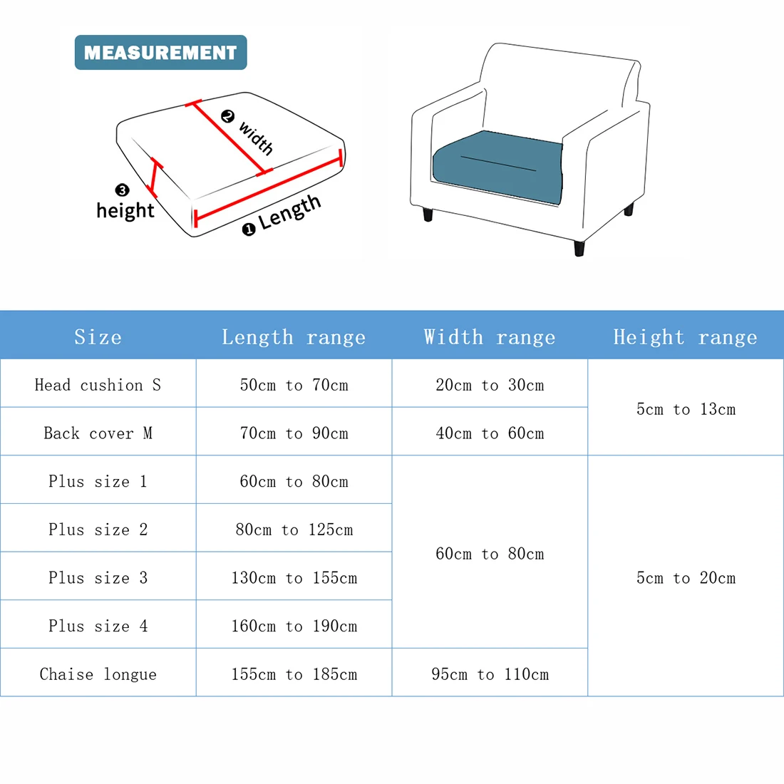 Thicken Seat Cushion Cover Elastic Jacquard Sofa Cover Adjustable Removable Furniture Protector for Pets Kids Sofa Seat Covers 2