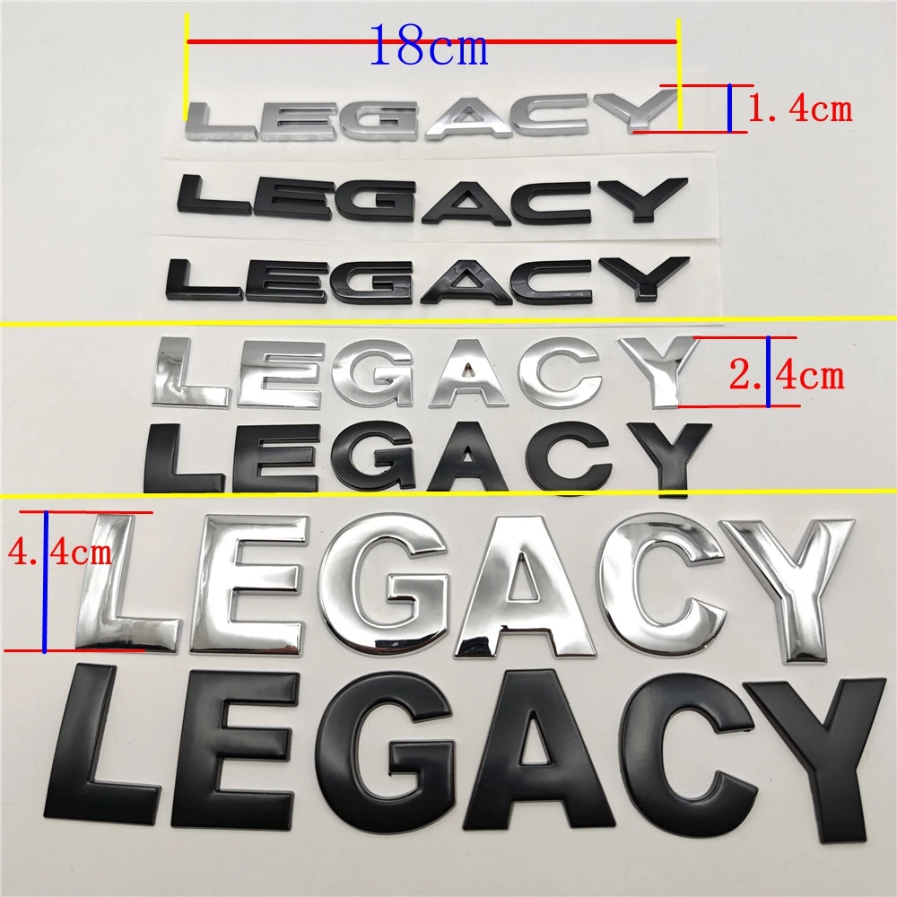 Subaru LEGACY 용 뒷 트렁크 데칼 엠블럼 배지 자동차 문자 스티커 데칼 스타일링