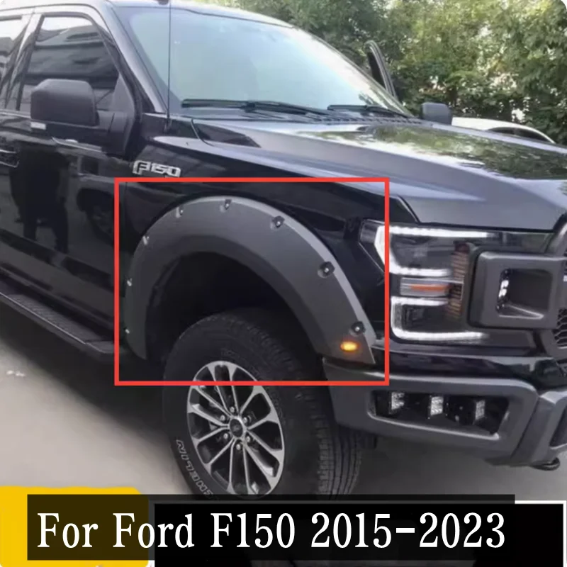 

For Ford F150 2015-2023 High Quality ABS Black Car With Wide Body Fender Wheel Brow Spoiler Protector