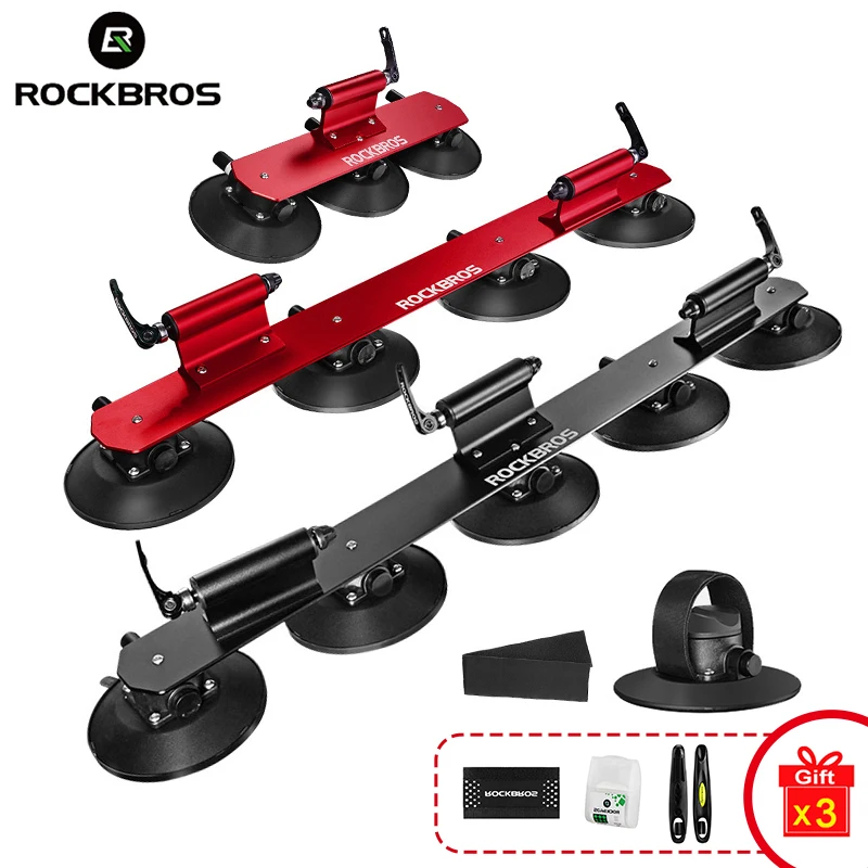 Rockbros Aspirazione A Vuoto Portabiciclette Da Tetto Per Auto Mtb Portabiciclette Sucker Car Roof Road Mountain Bike Supporto Universale