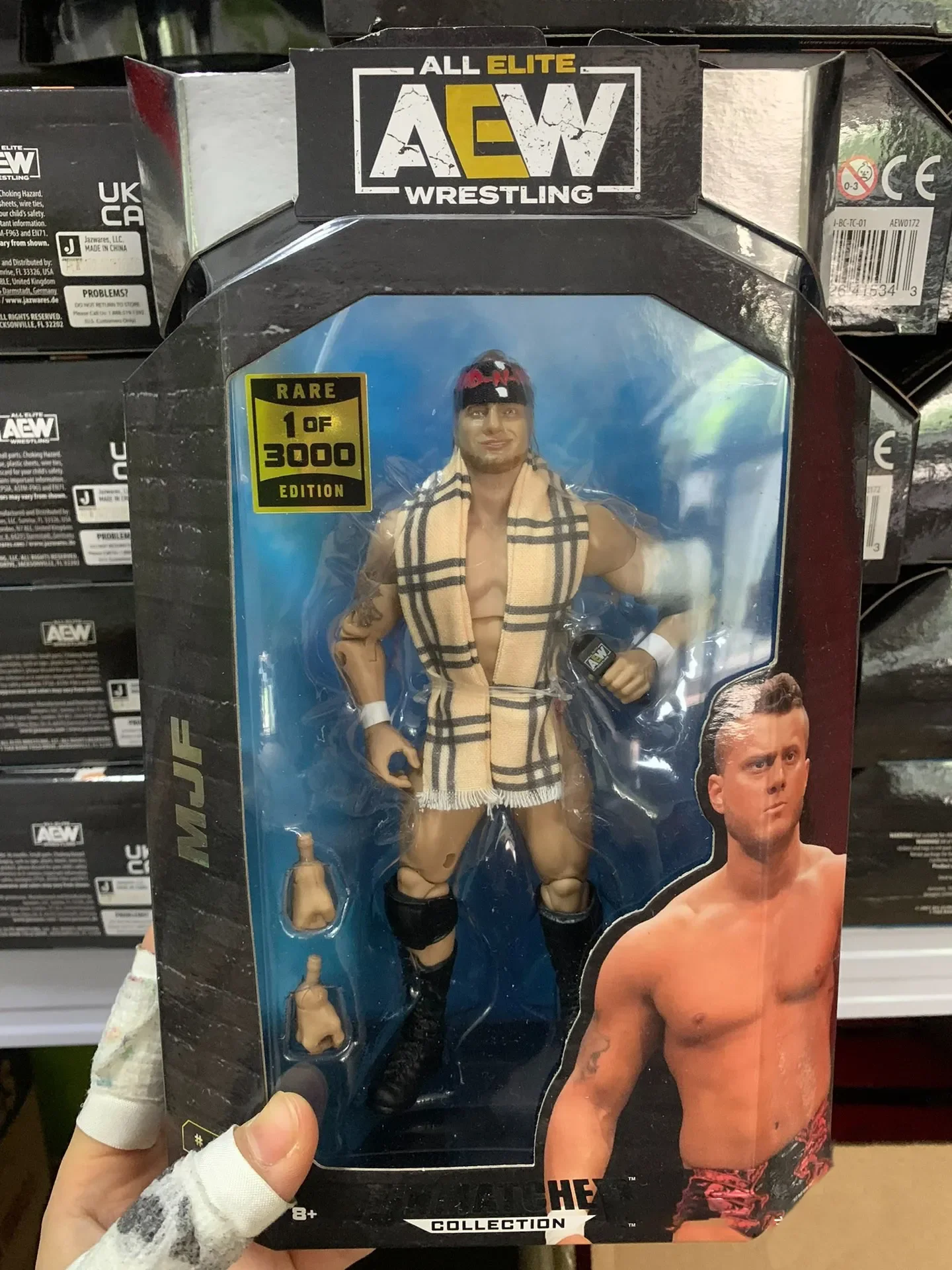 

1 of 3000 WWE AEW MJF Action Figure Wrestling Figure Display Collection Festival Ultimate Fighting Gift