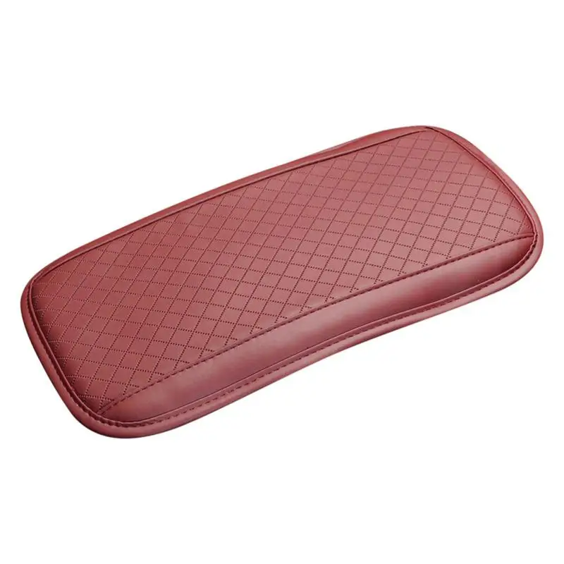 

Universal Car Armrest Pad Cover PU Leather Auto Seat Box Protection Cushion Center Console Box Cover Embroider Hand Supports