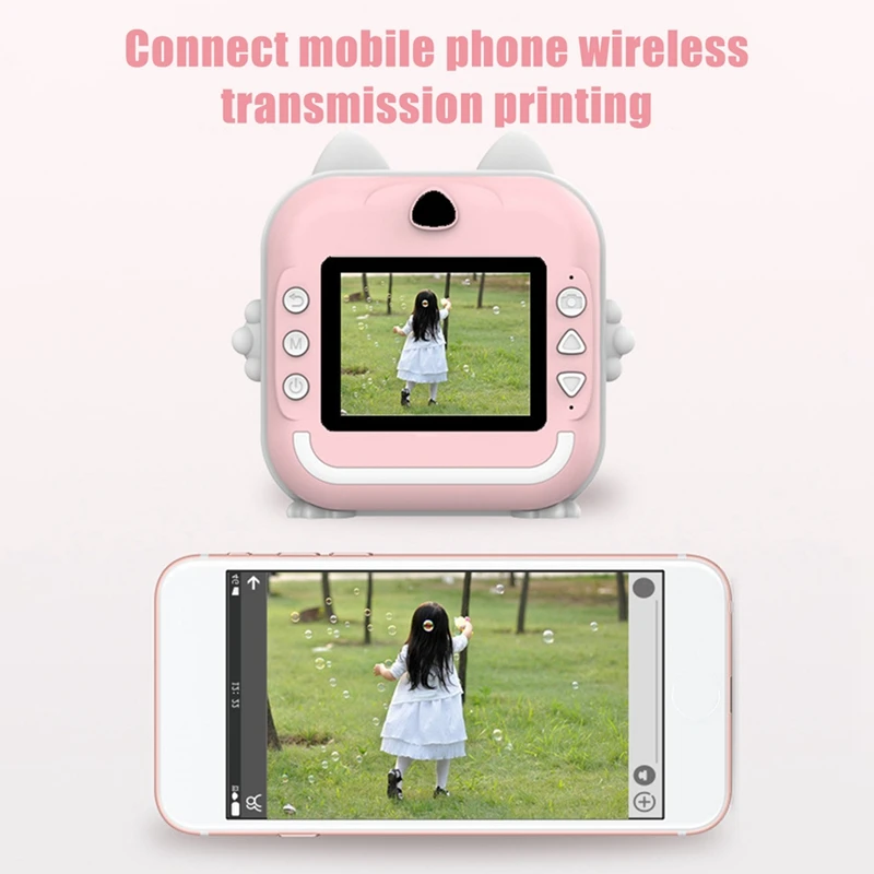T84C-16G Memory Children Mini Camera HD Digital Photography Camera Instant Print For Girl Christmas Gift