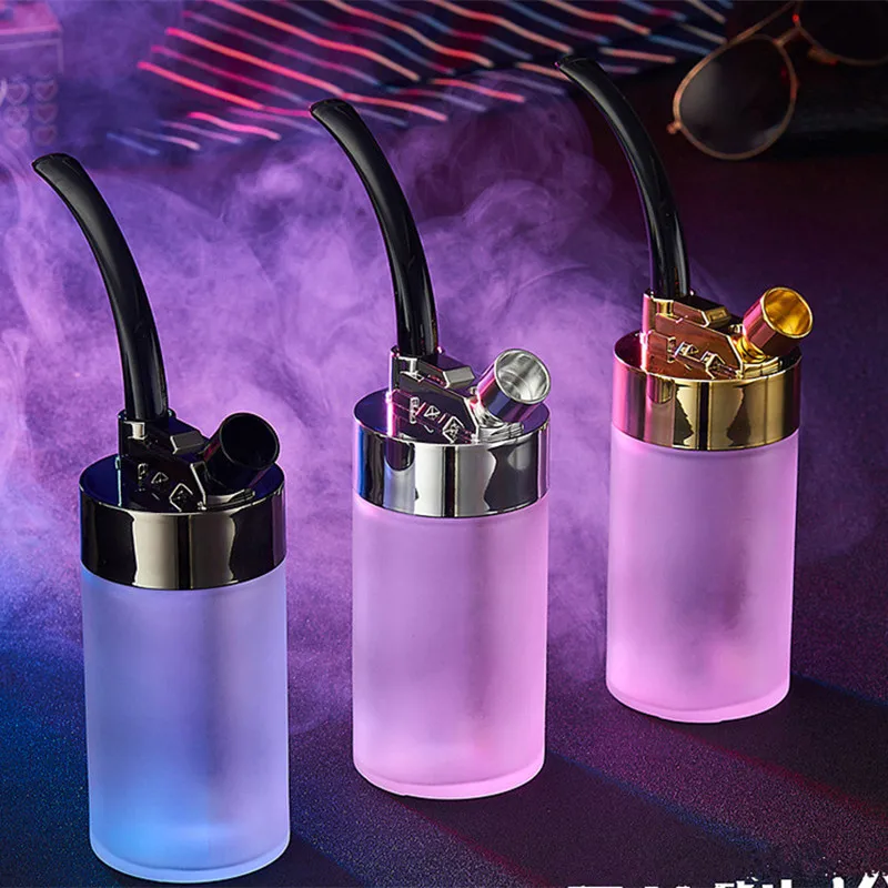 Água dupla plástica geada bong mini acrílico claro filtro de água bong