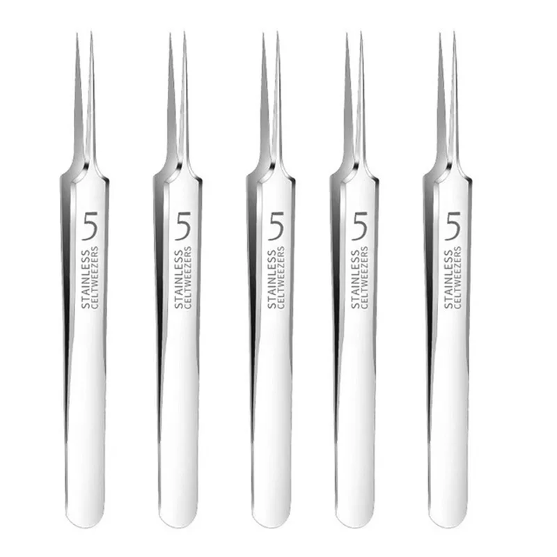 German Ultra-fine No. 5 Cell Pimples Blackhead Clip Tweezers Beauty Salon Special Scraping & Closing Artifact Acne Needle Tool tweezer tool,pimples blackhead tweezers,blackhead clip tweezers,cosmetic tool