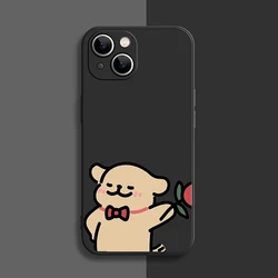 Charming Cartoon Dog Couple Soft Phone Case - Adorable Lovers Paired Design Cover - SamsungS21 Ultra (M - C1437T1)