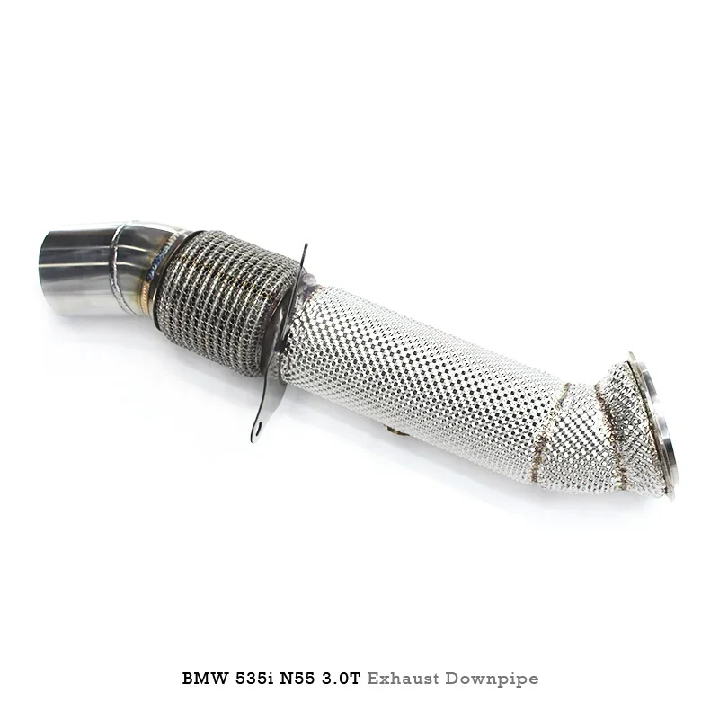 Head Section High flow Pipes branch downpipe Exhaust Pipe with catalyst for BMW 535i N55 3.0T 2010-