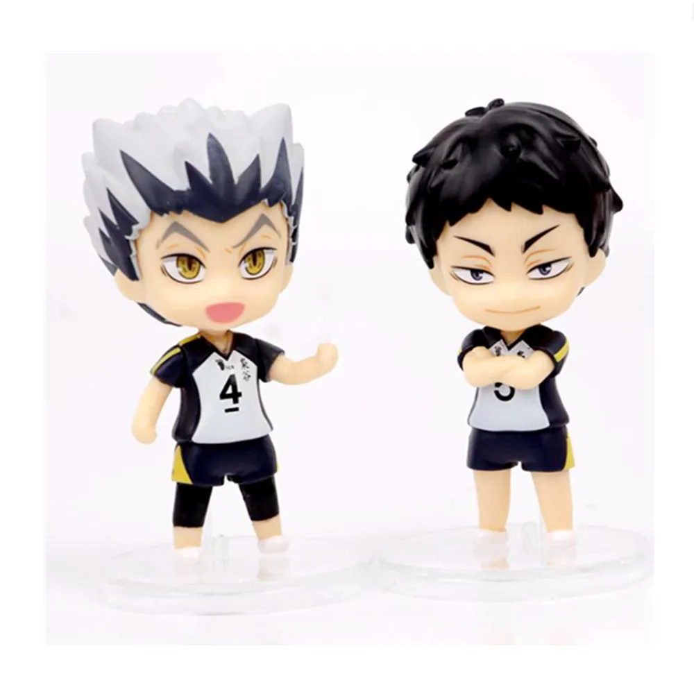 Haikyuu!! Actionfiguren Set – 4 Charaktere à 9 Cm Inkl. Ständer Für Anime-Fans & Sammler